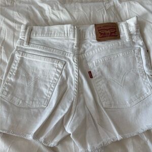 Levi's Women's Classic White Jean Shorts